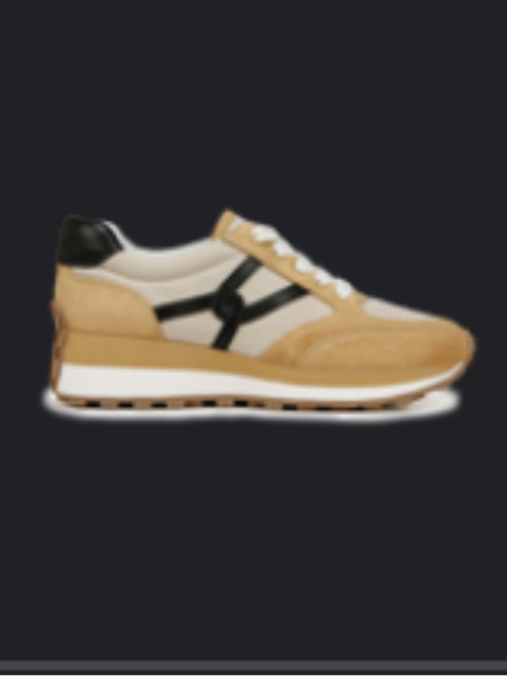Veronica Beard Valentina Sneaker in Ecru/Desert (NIB)